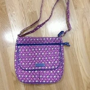 Vera bradley double mailer cross body bag